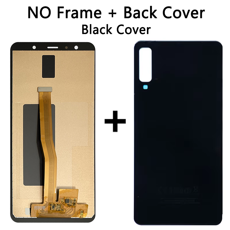 6.0 For Samsung A7 A750 LCD A750F A750FN Display With Frame Touch Screen Digitizer Replacement Parts: Khaki