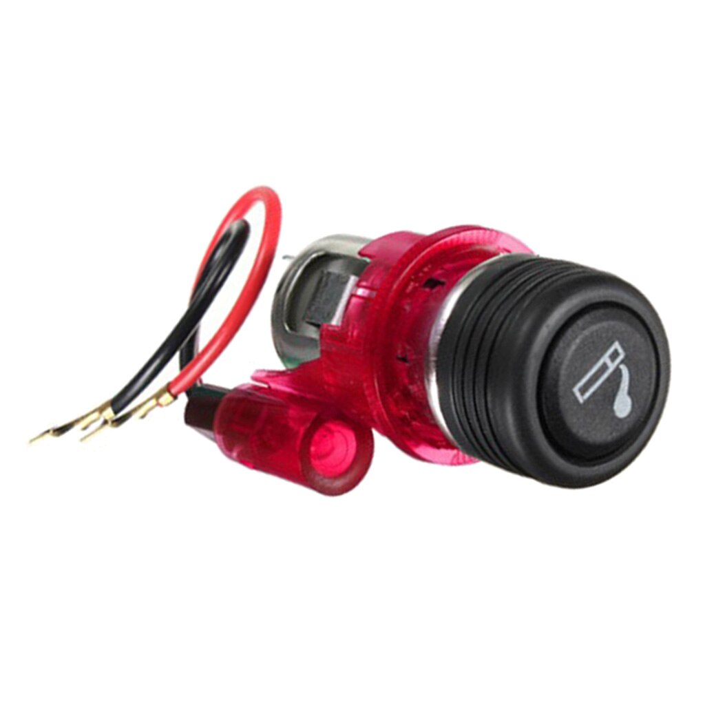 Sigarettenaansteker, auto, marine, motorfiets, atv, camper, sigarettenaansteker, stopcontact, 12v ,  rode