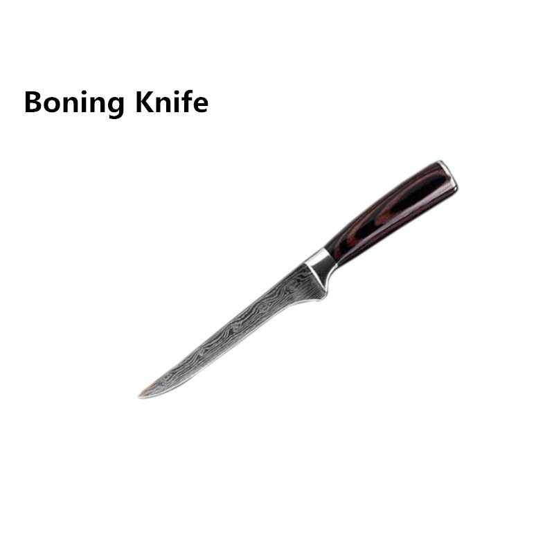 Kitchen Knives set Chef knife Tool High Carbon Stainless Steel Santoku knife Sharp Cleaver Slicing Knife Best Choice for Kitchen: Boning Knife