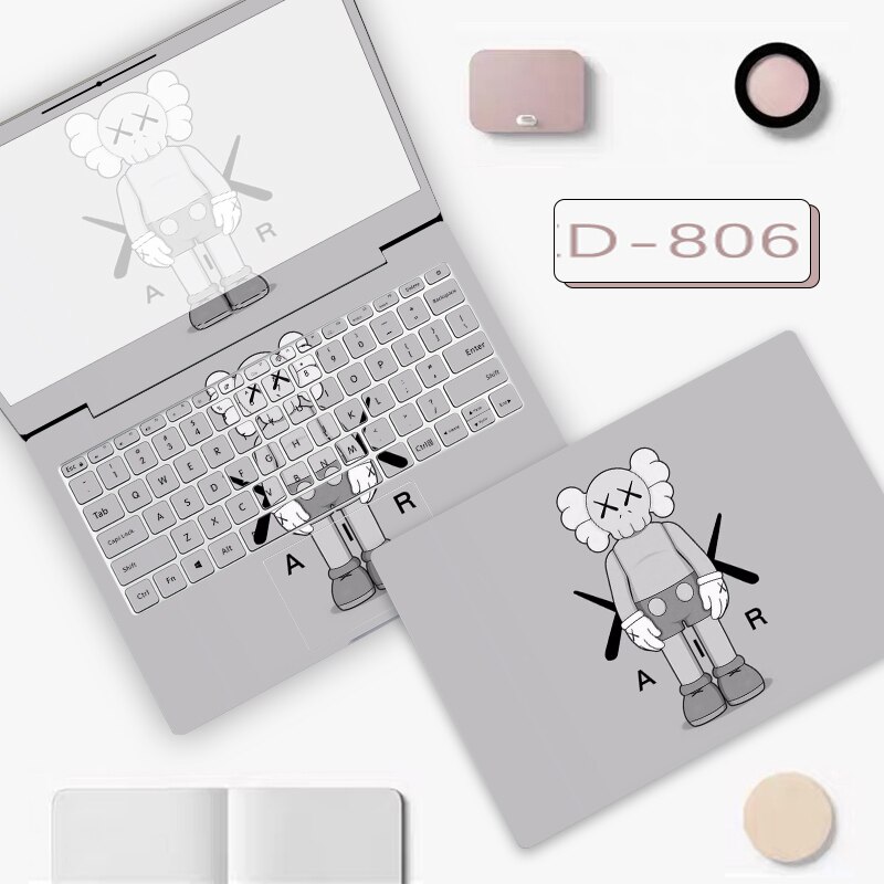 laptop stickers Cute girl cartoon series stickers laptop keyboard stickers laptop skin for macbook air a2179 hp lenovo 340 ABC: ZD-806