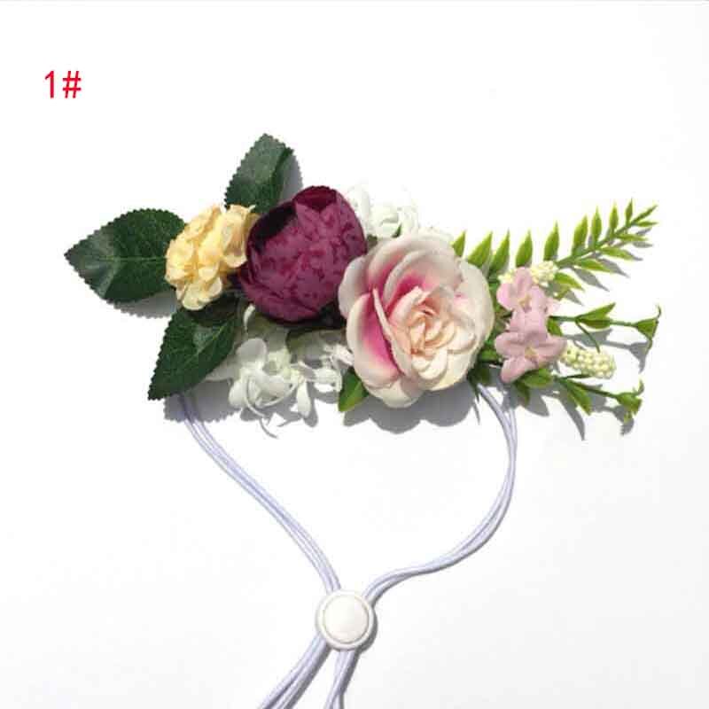 Pige hår tilbehør søde hvalpe hår tilbehør håndlavede blomster med klip hunde pleje tilbehør til alle hvalpe: 1