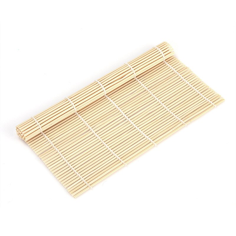 Tapis à rouler en bambou, 24x24cm, 1 pièce, ensemble de Sushi, tapis à rouler pour palettes de riz, outils de cuisine, accessoires de Sushi à faire soi-même: Default Title