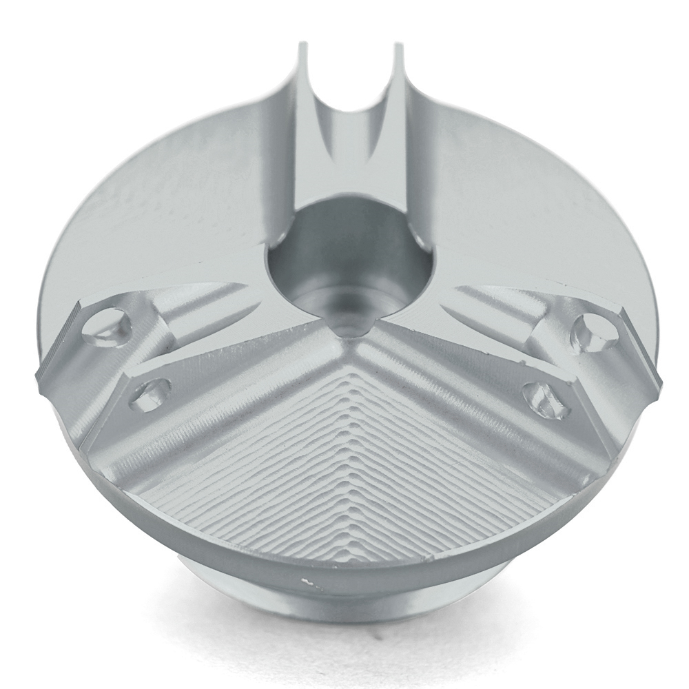 Tapa de filtro de aceite de motor, tapa de tornillo de perno de tapón de drenaje, accesorios de motocicleta para Yamaha YZF R1 R3 R6 XT660Z XT1200Z SUPER TENERE: Gris