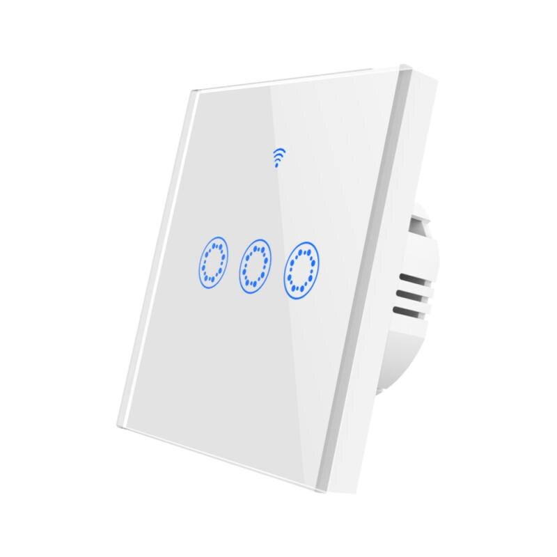 European Standard Smart WiFi Touch Switch Alexa Voice Control Smart Wifi Wall Switch Smart Switch 1000W For IOS/Android Phones: 03
