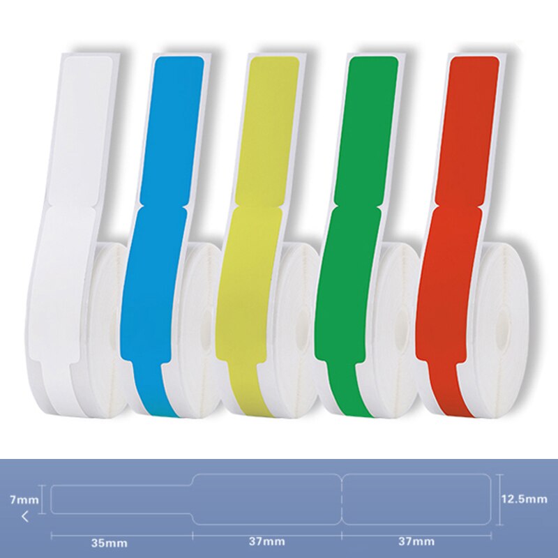 Niimbot D11 D61 Zelfklevende Kabel Stickers Waterdicht Identificatie Fiber Draad Tags Labels Organisatoren Netwerk Marker Tool: 5 Colors