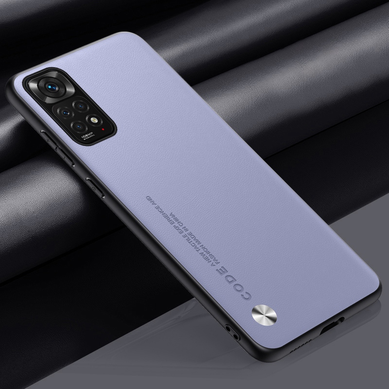 Étui de luxe en cuir PU pour Xiaomi Redmi Note 11S 11 Pro, coque arrière de Protection en Silicone mat pour Redmi Note 11E Pro
