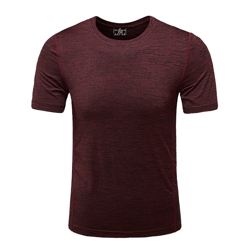 Heren strak zittend t-shirt met korte mouwen fitness organisatie lichaam fitness gyms fitness splicing katoenen t-shirt