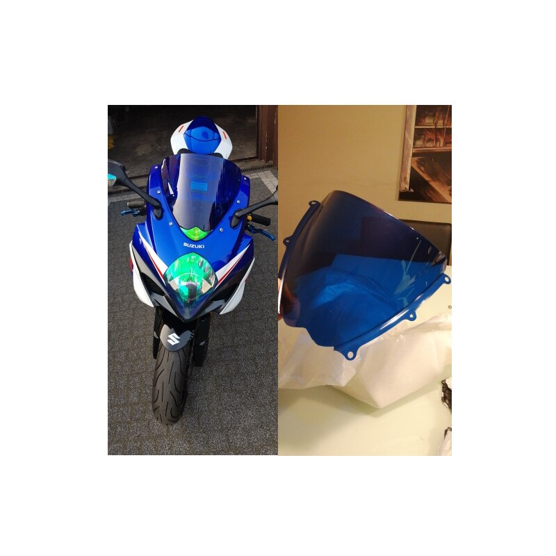 Voorruit Voor 2007 Suzuki GSX-R1000 GSXR1000 GSX-R Gsxr 1000 K7 K8 Screen Voorruit Rook Blauw Iridium Transparant: Blue