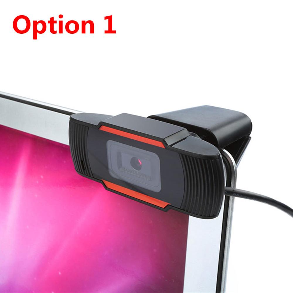 HD 1080P Webcam Rotatable Flexible Laptop Video Camera Desktop Stand with Microphone For Video Conferencing Netmeeting: 480P Option 1