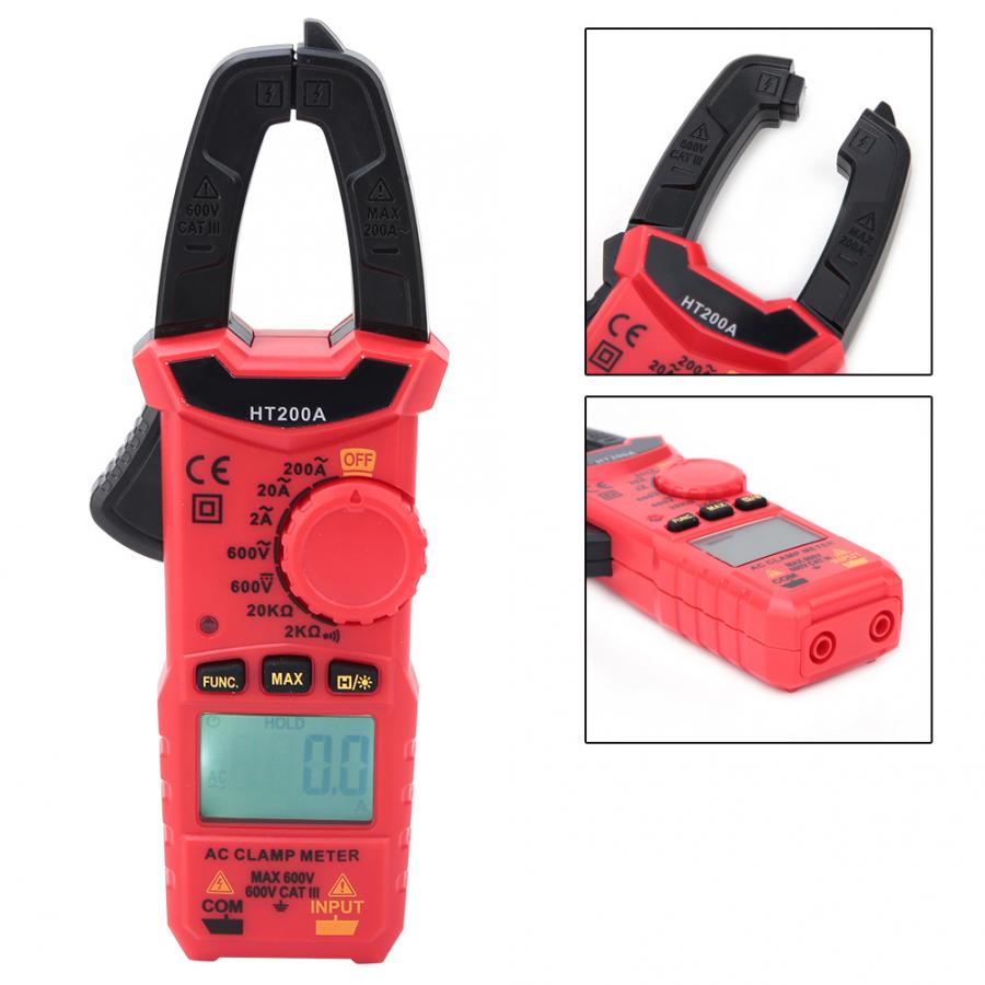 HT200A High Precision Mini Digital AC DC Clamp Meter Voltage Current Measurement clamp multimeter