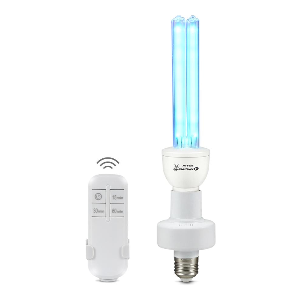Timing Uv Sterilisator E27 15/25W Uvc Lamp Quartz Licht Buis Desinfectie Lamp 110V 220V Ozon UV-C Bacteriedodende Ultraviolette Lampen