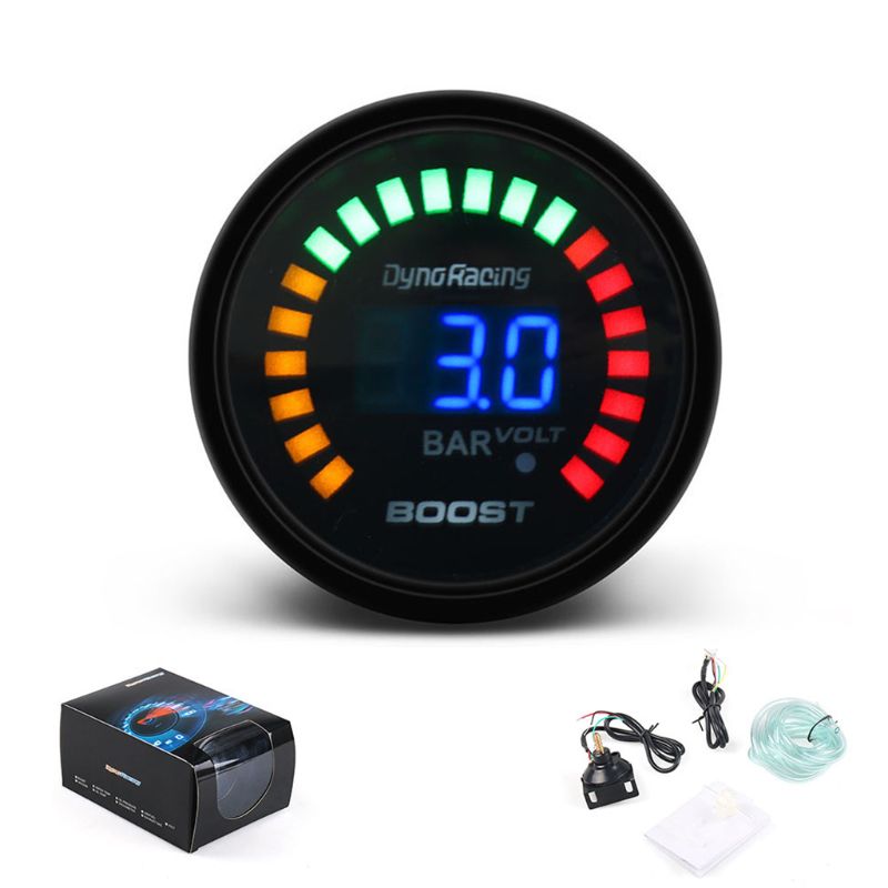 2 ''52 Mm Auto Auto Turbo Boost Gauge Meter-1 ~ 3 Bar Druk Monitor 12V W sensor