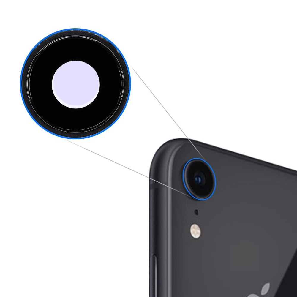 Tylna tylna osłona obiektywu szklana pokrywa z ramką część zamienna do iPhone 6 6s 6Plus 6splus 7 7Plus 8 8Plus