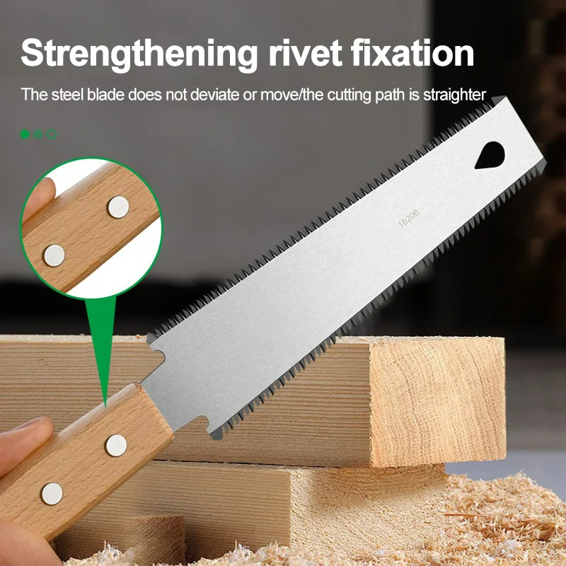 Handzaag in Japanse stijl Antislip houten handvat Trekzaag Flush Cut Saw Flexibele handzaag Houtbewerking Snijgereedschap Handzaag