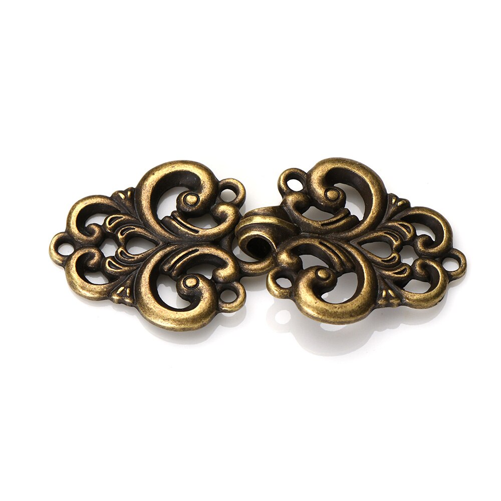 Jahrgang Strickjacke Clip Für Frauen zur Seite fahren Bluse Schal Clips Verschlüsse Schal Brosche Charme Zubehör: 2-Antiquität Bronze-