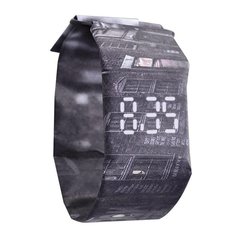 Paper Watch Waterproof Clock Paper Strap Digital 4 Watches Watch Sport Style H0D2