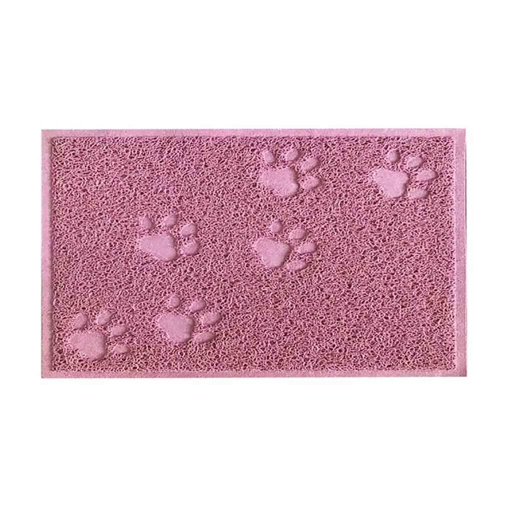 Alfombra de cama para gatos, mascotas, atrapadoras de arena para gatos, alfombrilla de PVC para gatos, almohadilla de limpieza para gatos, accesorios para gatos, 300x400x10mm: Lotus