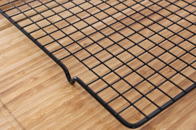 Nonstick Carbon Cake Cooling Rack Fits Baking Pan Oven Roasting Cooking Grilling BBQ Dry Cooler Hold 16 by 10-Inch