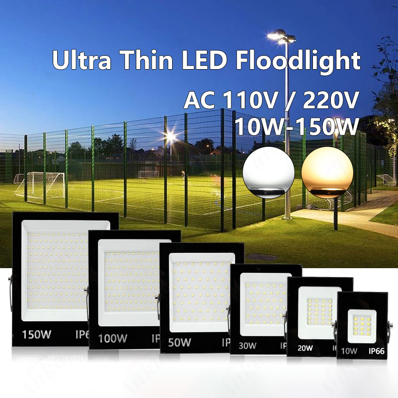 Led-projektør  ip66 stk . vandtæt  ac220v 10w 20w stk. 30w stk. 50w 100w 150w udendørs haveprojektørbelysning spotlight vægprojektører