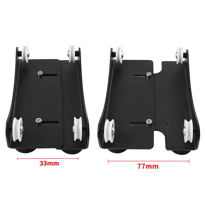 3D Printer Upgrade Extruder Back Support Plate with 4Pcs Pulley for Ender 3,Ender 3 Pro,CR-10,CR-10S