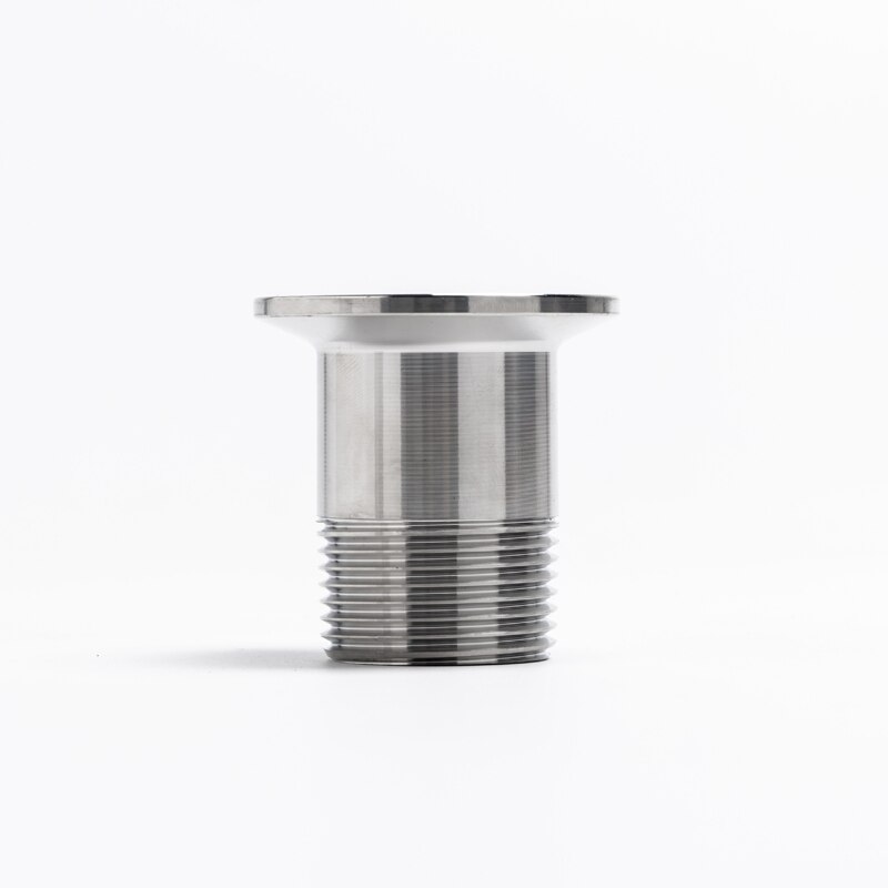 DN65 BSP Male Thread 304 Stainless Steel Sanitary Ferrule Pipe Fitting For Homebrew Fit Tri Clamp