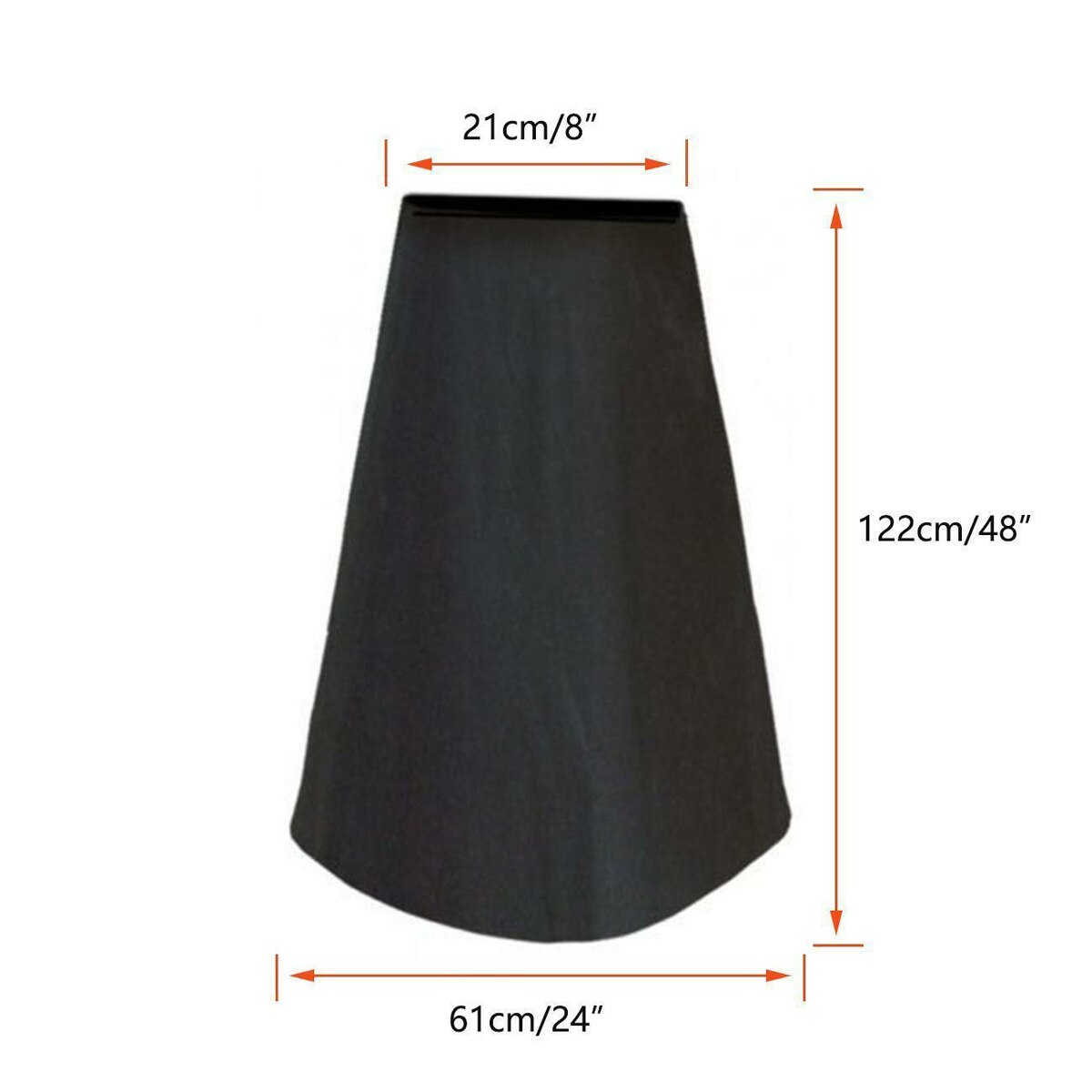 122x21x61cm Large Patio Chiminea Cover Waterproof Protective Cover Outdoor Rain Chiminea Protector For Outdoor Garden Stove