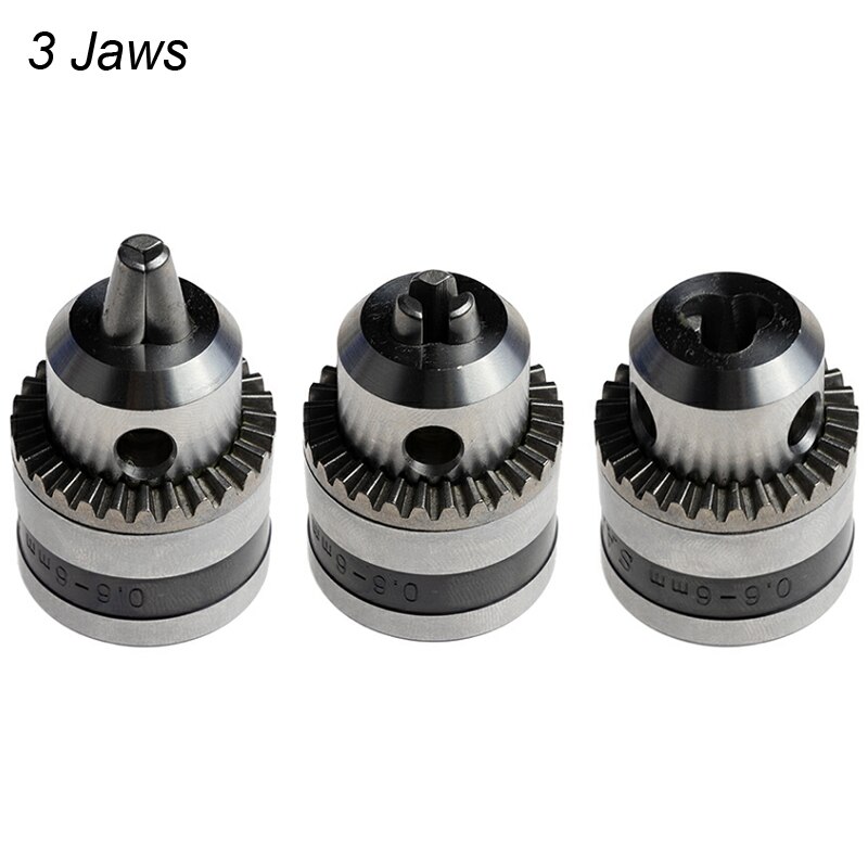 Mini Electric Drill Chuck 0.6-6mm Mount B10 Taper Connector Rod Motor Shaft Chuck For Drill With Adapter Key Wrench Power Tool