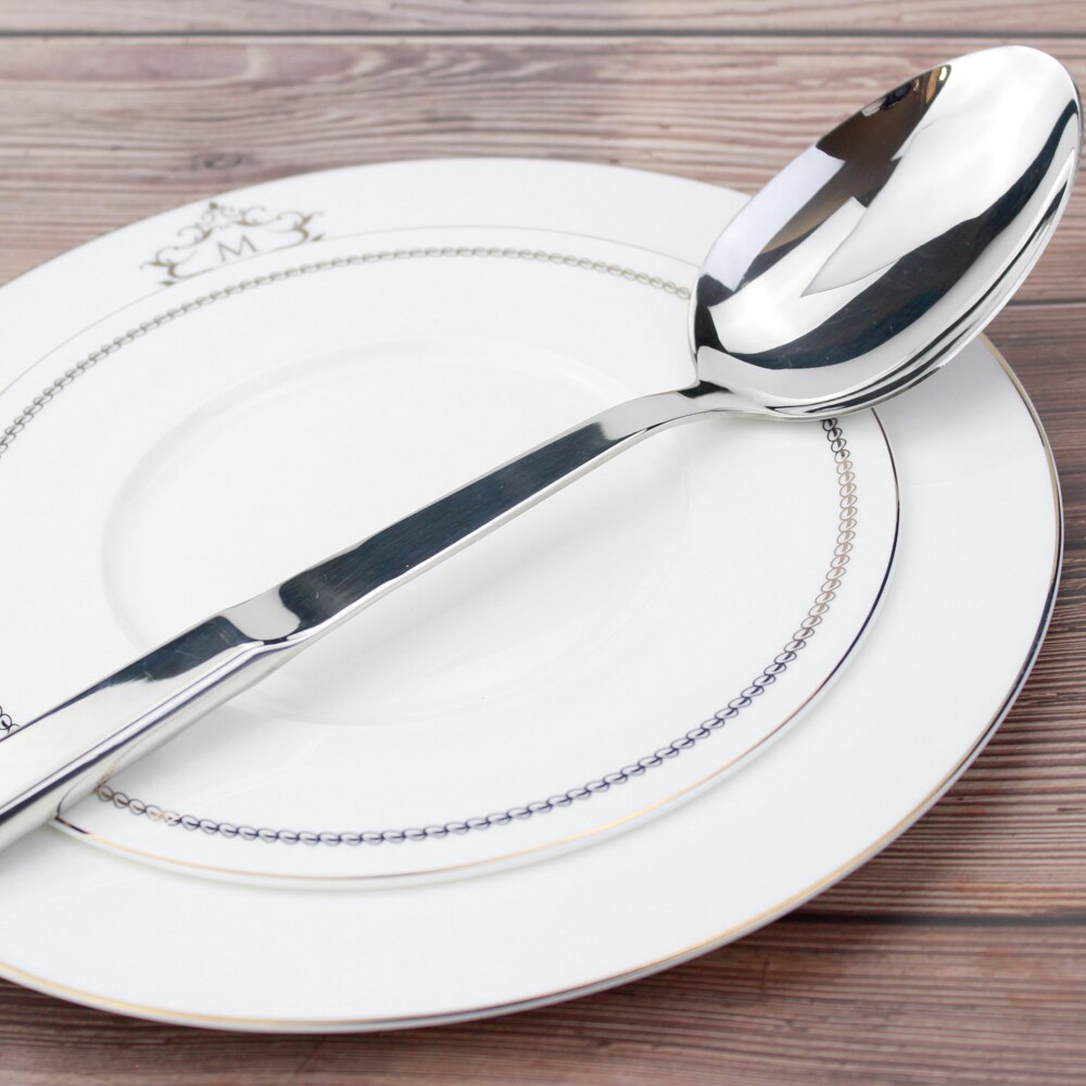 Ustensile de cuisine en acier inoxydable 18/8, poignée souple, poli miroir parfait, ustensile de cuisine, louche/spatule/écumoire