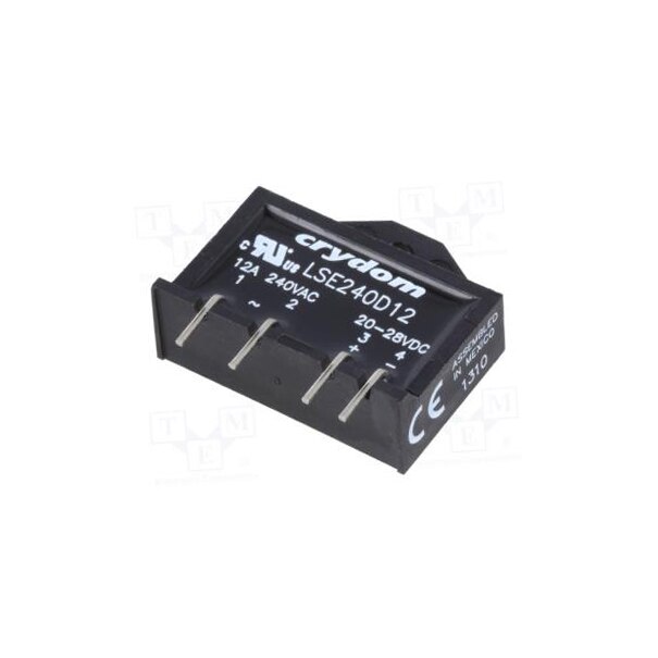 LSE SSR Relay - SPST-NO 12A 24-280V - PCB Mount Solid State Relay