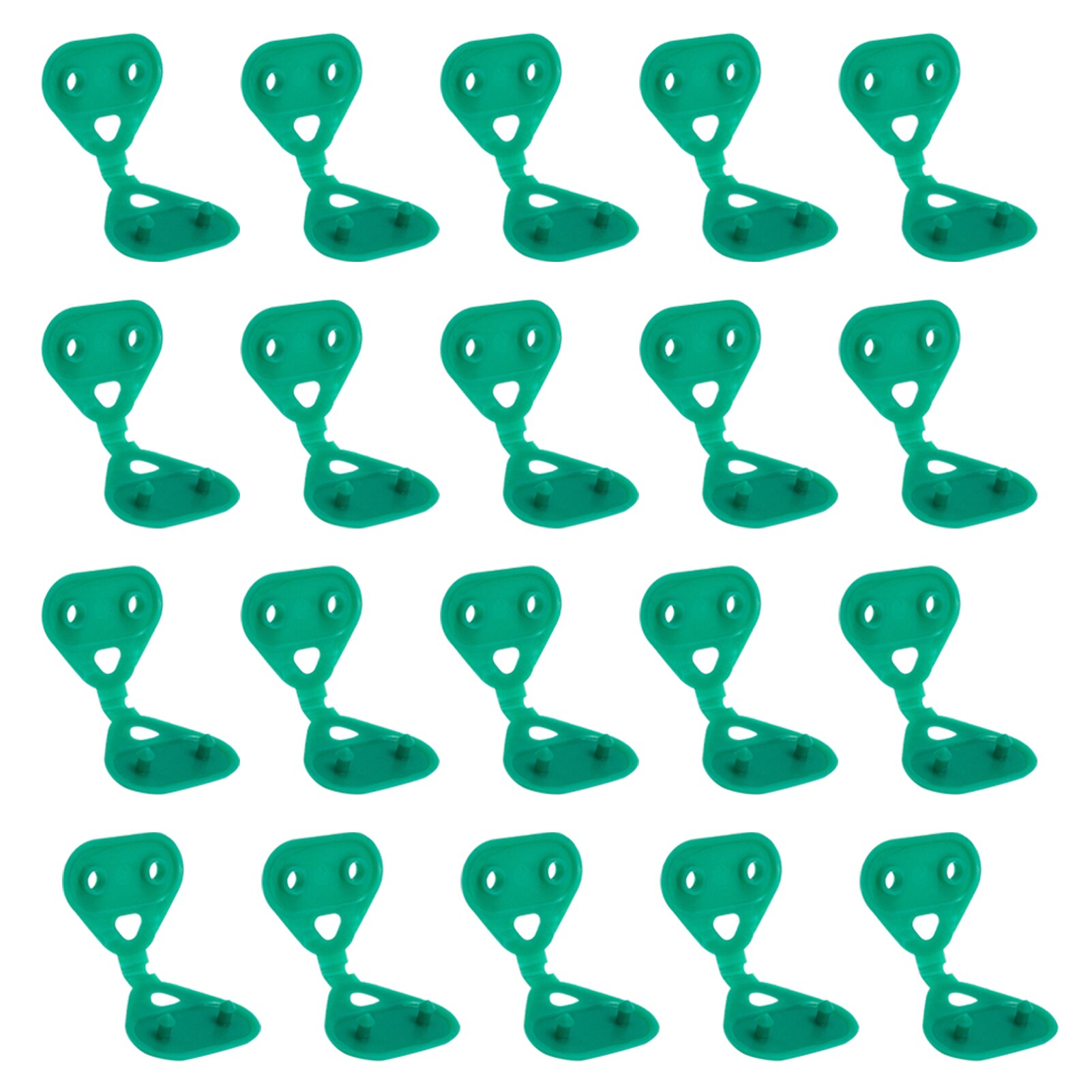 20 stuks/set schuurfolie thuis eenvoudig te installeren draagbare plantenafdekking netstang clip multifunctionele driehoek duurzaam voor kassen schuilplaatsen