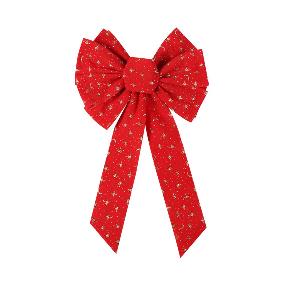 Kerstboom Decoratie Prachtige Rode Kerst Boog Kerstballen Xmas Boom Guirlande Versiering Strikje Hanger Diy Thuis Deocr