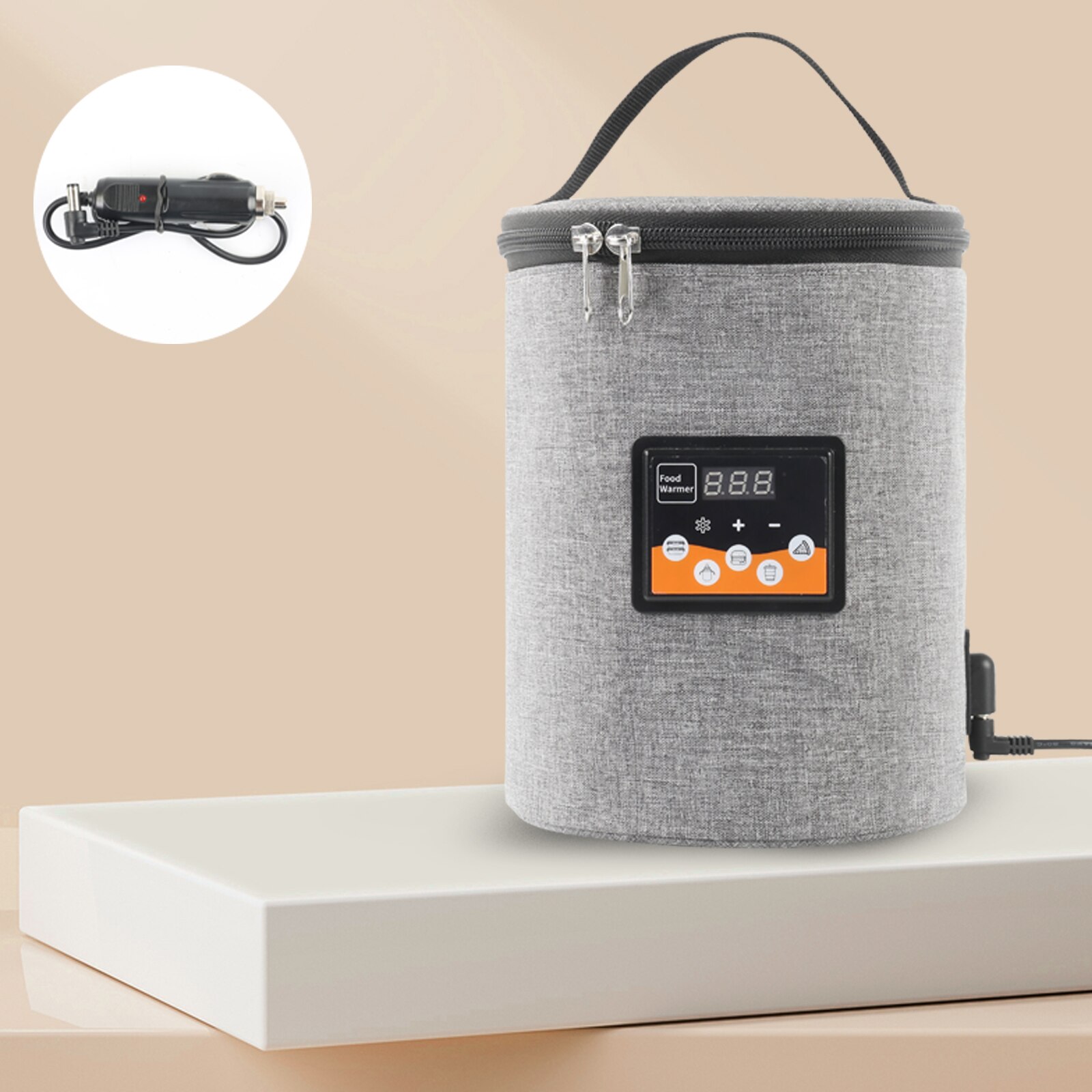 3.8L samochodowy podgrzewacz robić butelek karmienie dziecka mleko ogrzewanie torba z wyświetlaczem LCD inteligentny termostat Dom podróż torba robić powieszenia podgrzewacz robić potraw