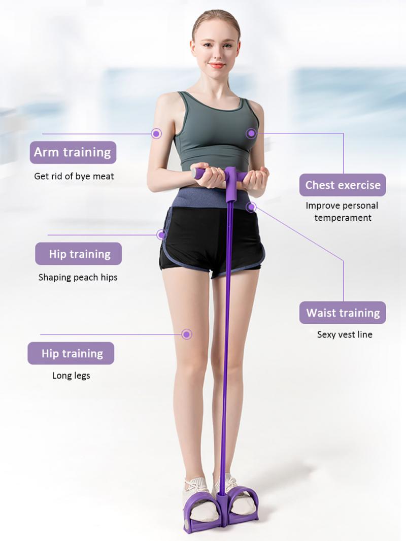 Multi-Function Premium Tension Rope Ankle Pulerl Exercise Fitness Equipment EW