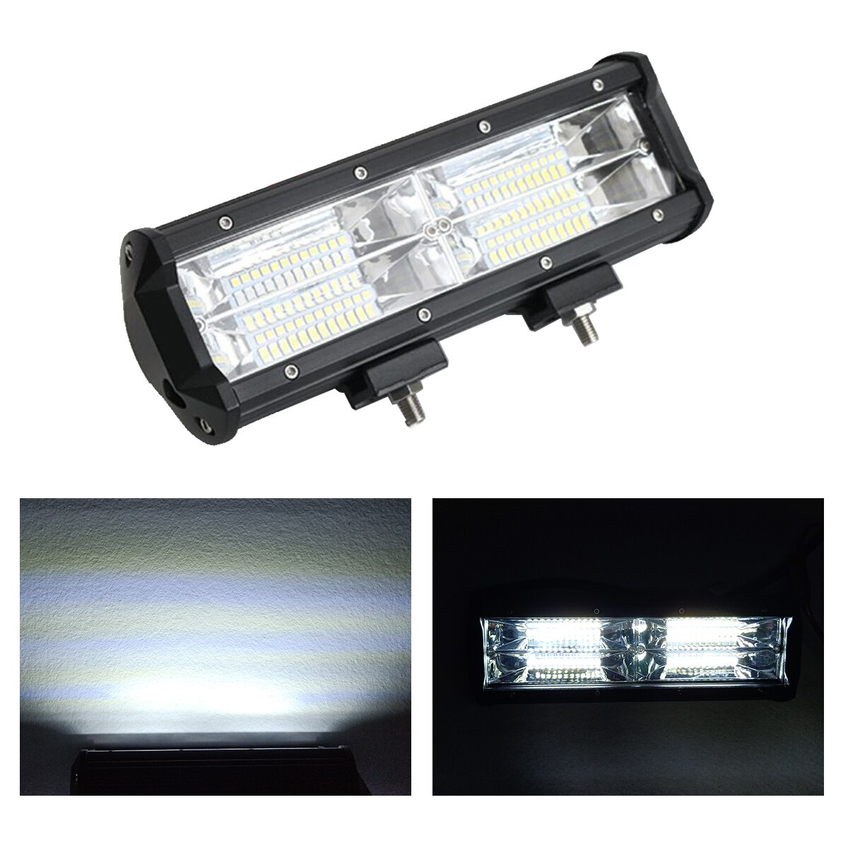 5'' 9 INCH OFFROAD LED WORK LIGHT FLOOD DRIVING LAMP 12V 24V CAR MOTORCYCLE TRAILER WAGON TRUCK PICKUP 4WD 72W 144W INDICATOR