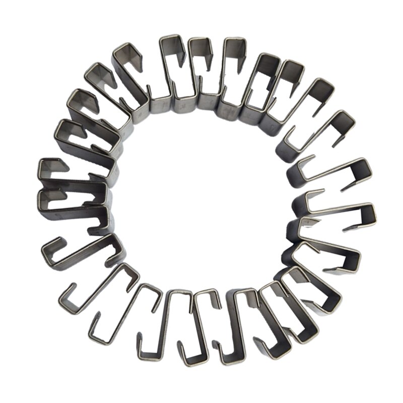 25 stk rustfrit stål z-lap type drivhusglas clips have forsynings clips