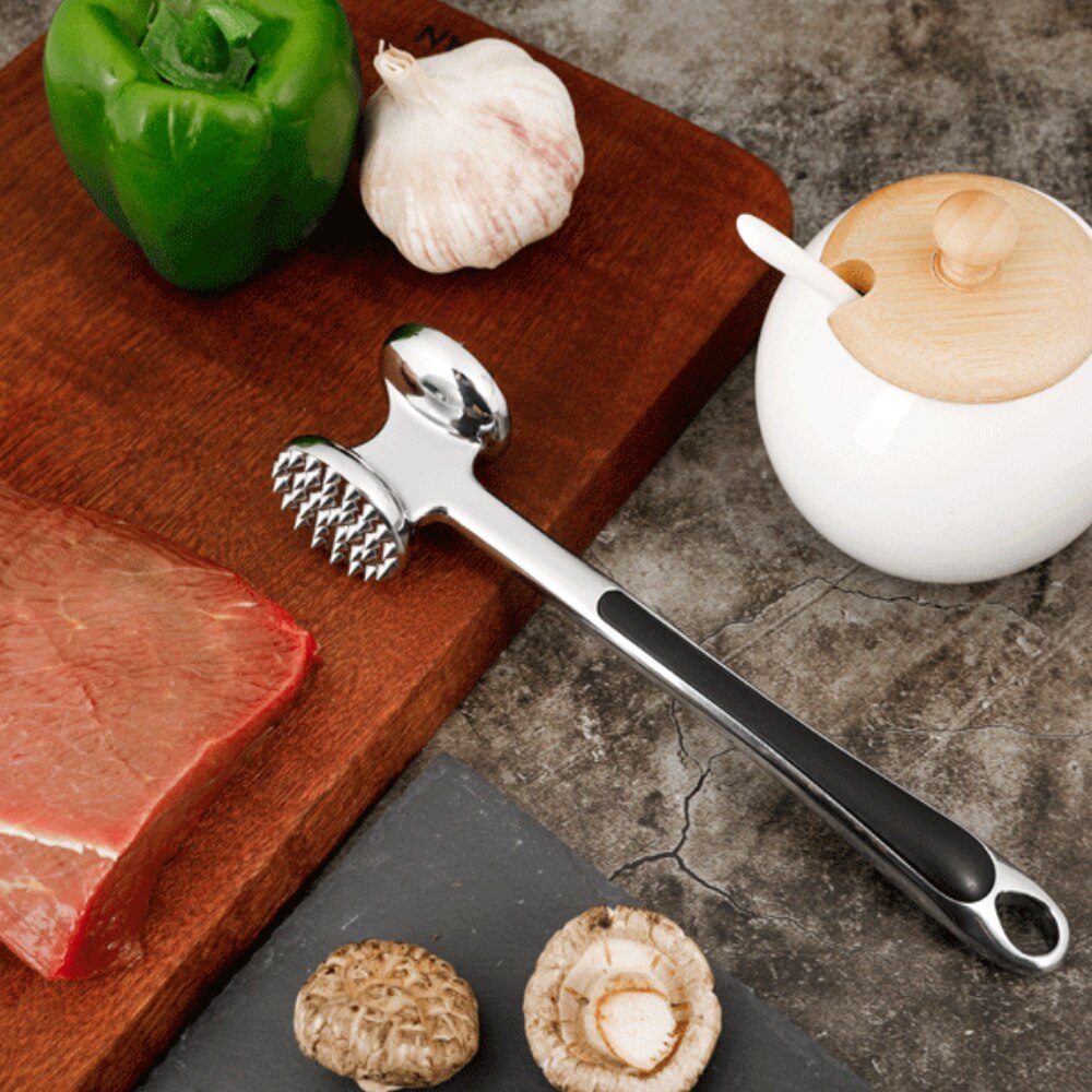 Beroep Vlees Hamer Draagbare Losse Tool Vleesvermalser Naald Dubbelzijdige Vlees Mallet Met Rubber Comfort Grip Handvat