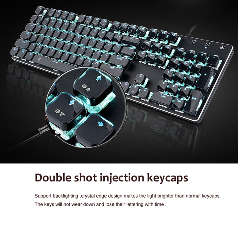 Low Profile Keycap Set for Cherry MX Backlit Mechanical Keyboard Crystal Edge with Key Puller Removal Tool