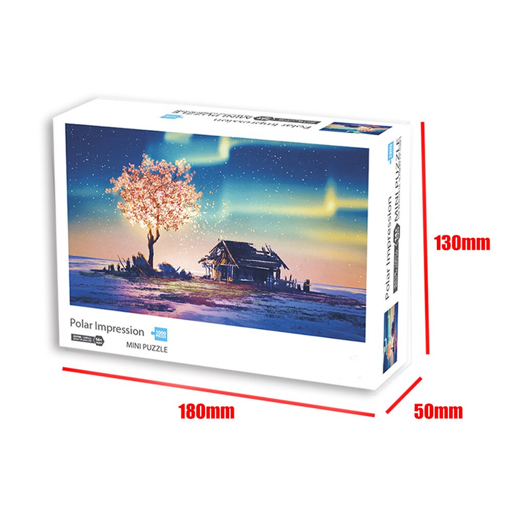 3D Papier Puzzel 1000 Stuks Houten Speelgoed Puzzels Voor Volwassenen Educatief Speelgoed Decoratie Stickers Sterrennacht #15