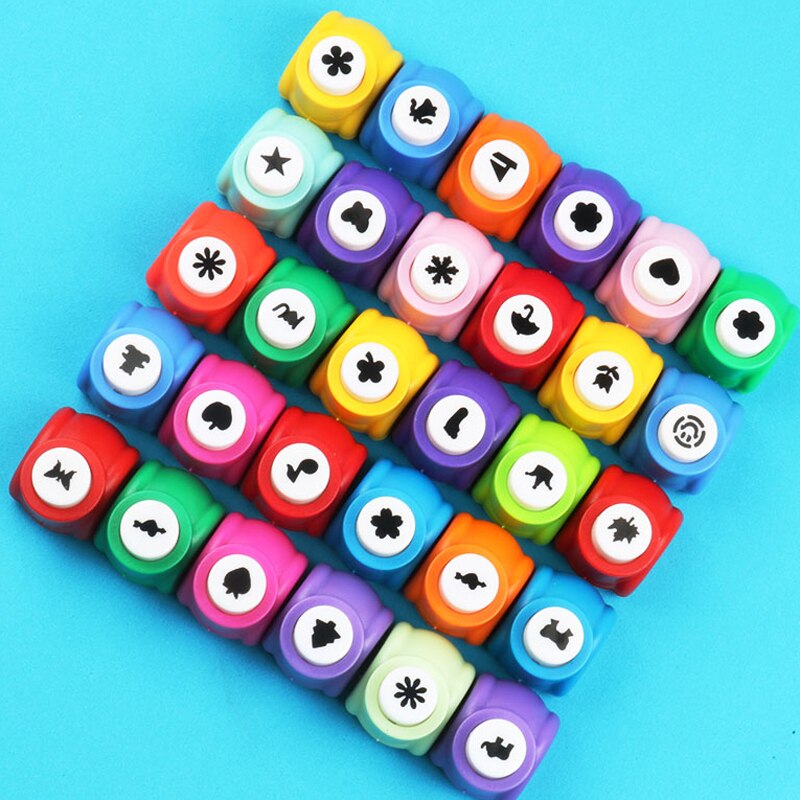 10 pcs/lot Random Mini DIY hole punch Craft Scrapbooking Handmade Cut Card For DIY Card Paper Puncher