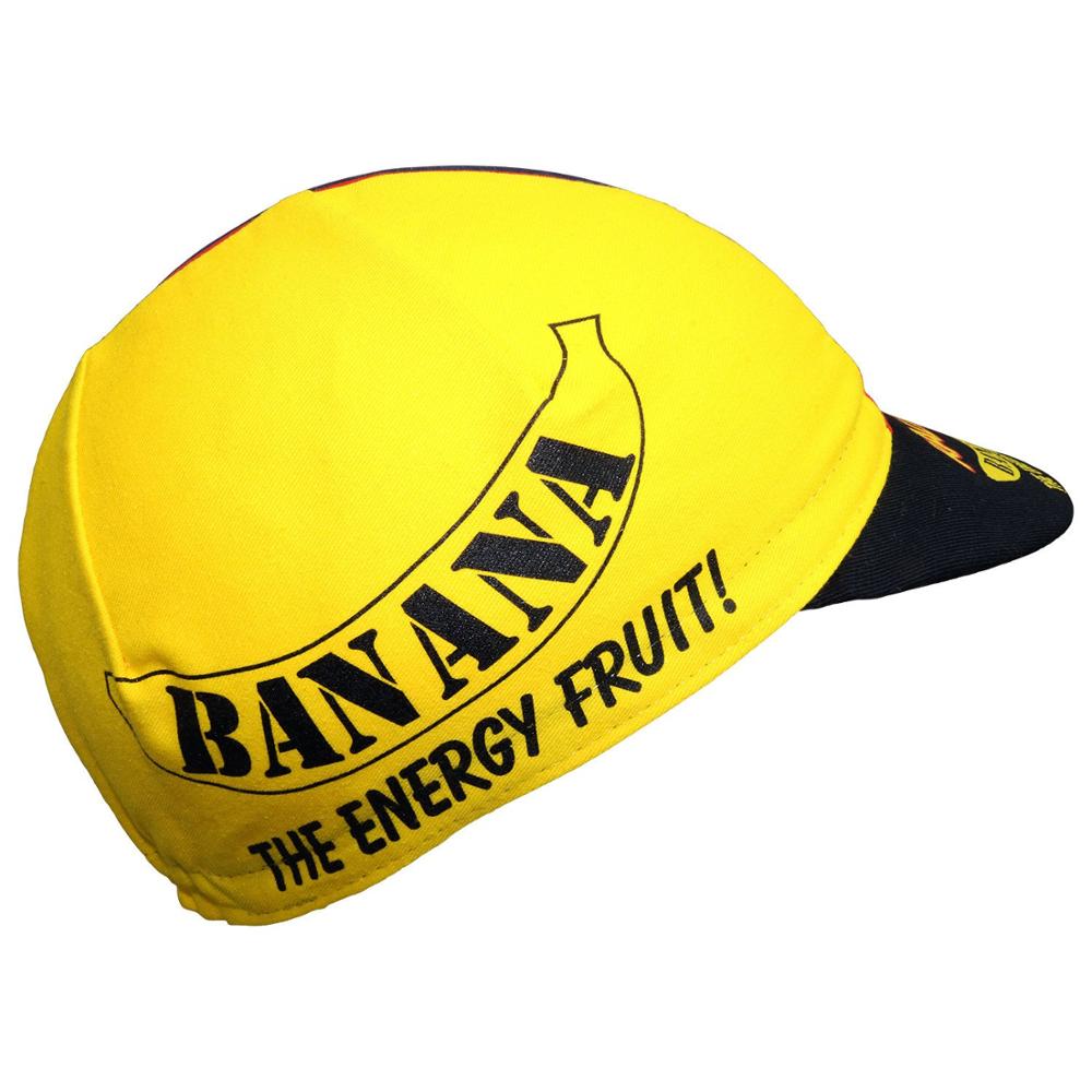 RALEIGH BANANA retro cotton yellow and blue two-color bicycle riding hat