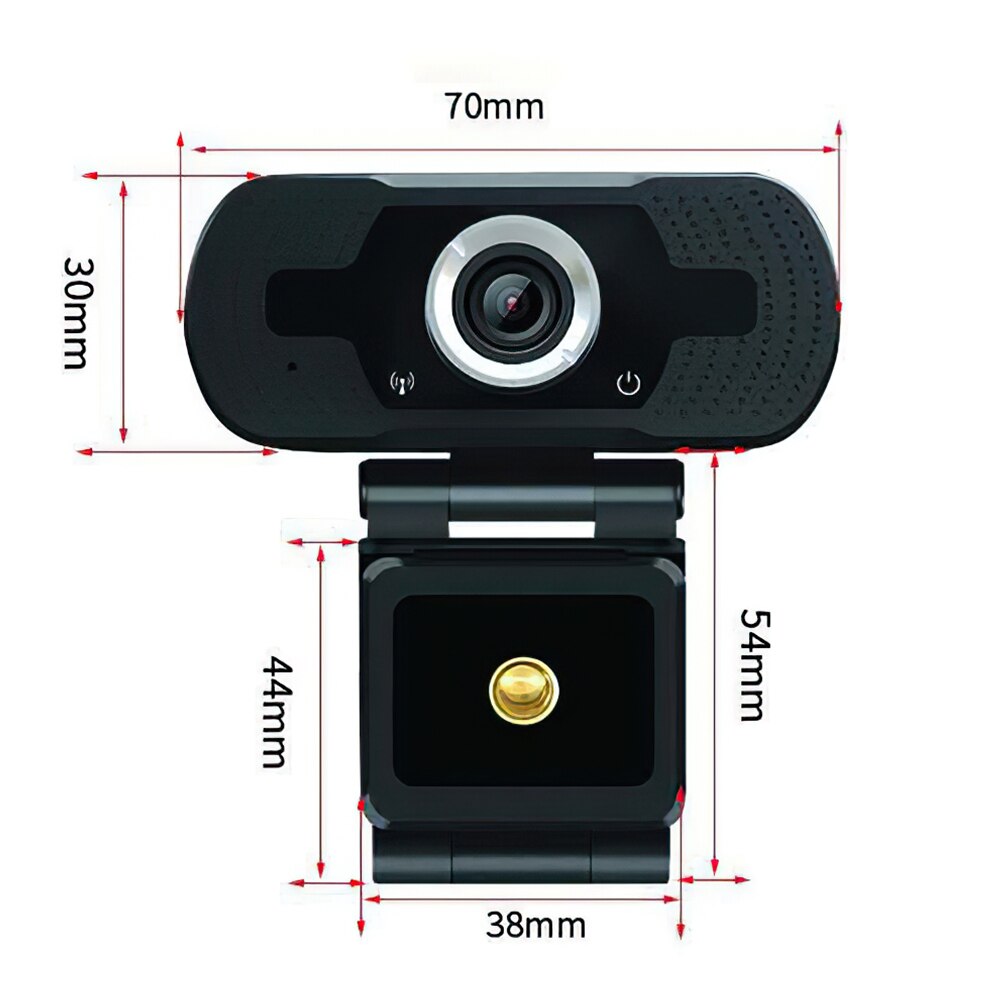 IP Camera 1080P HD Webcam PC Camera USB2.0 with Built-in Microphone for Laptop Meeting Web Lecture Video Chat
