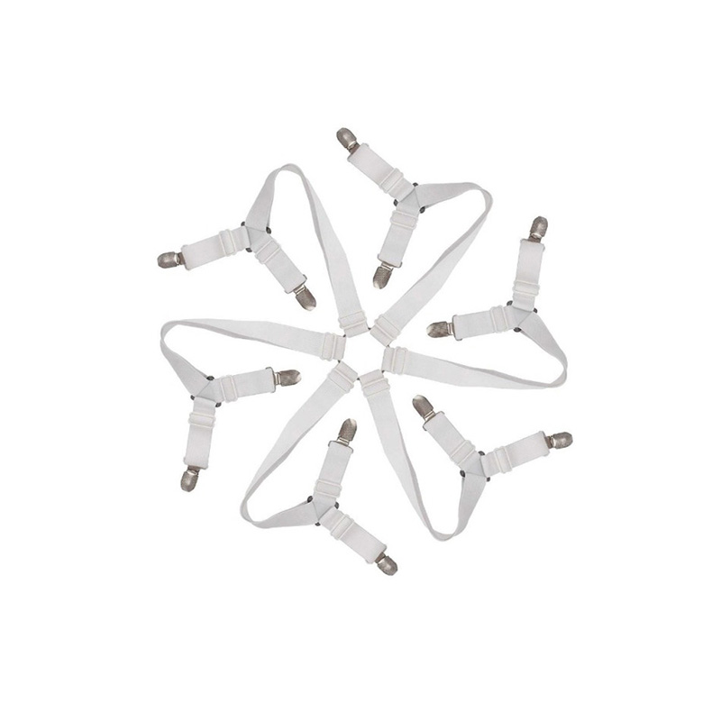 Laken Clips Grijpers Fasteners 6 Zijden Vel Bretels Elastische Vel Houders Matras Clips Bandjes-Verstelbare Fit