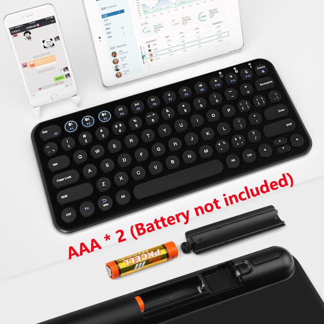 Mobile Phone wireless keyboard Chat Gaming Keyboard Small Compact 78 Keys Wireless Bluetooth Portable Office Switch Battery