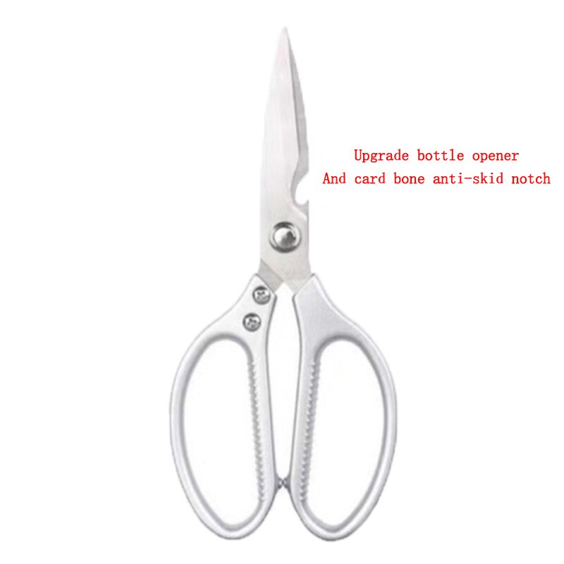Ciseaux de cuisine puissants en acier inoxydable, outils multifonctions pour la maison, légumes, viande, os, Barbecue, métal,: 3 generation Silver