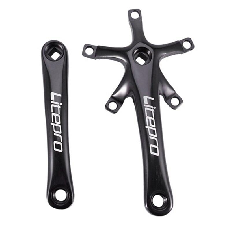 Litepro Bicycle Crankset - 170mm Crank Arm - 130BCD Chainring - Lightweight Aluminum Alloy for Brompton Folding Bike