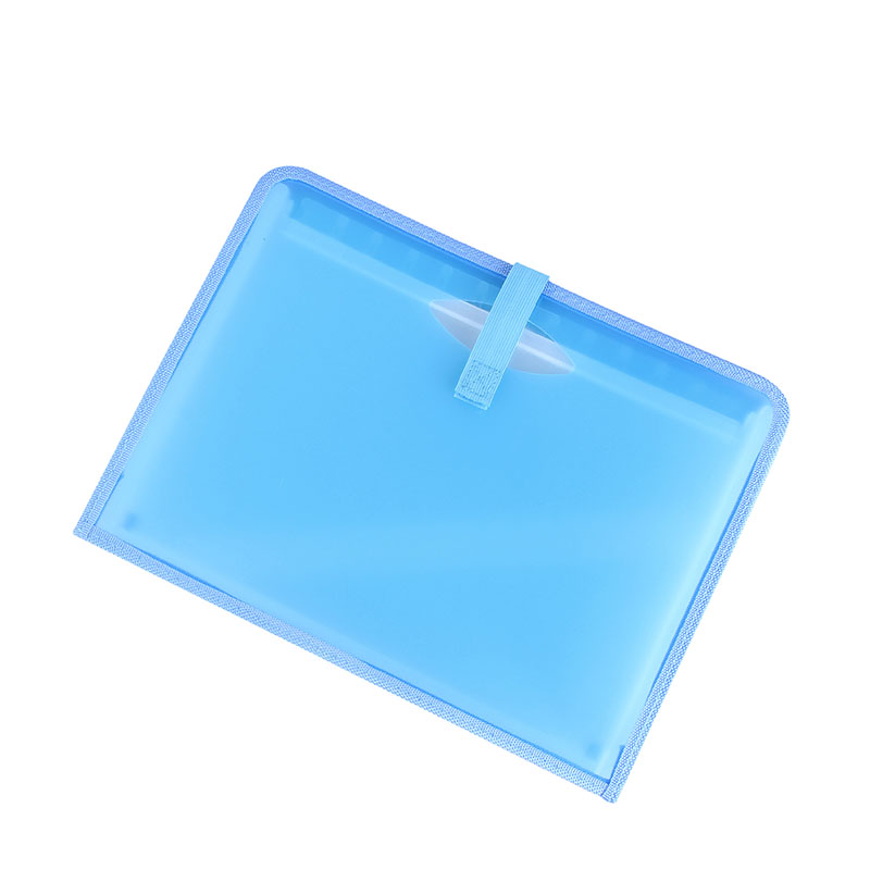 12/24 Pockets Expanding File Folder A4 Organizer Portable Business File Office Supplies Document Holder Carpeta Archivador: Blue