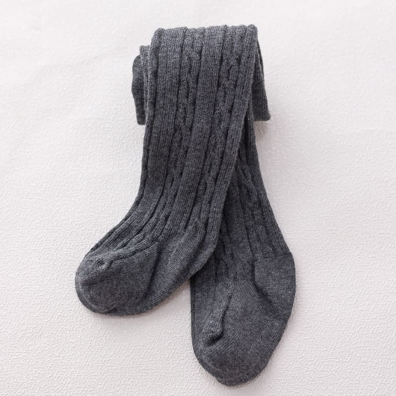 Zachte Katoenen Baby Panty Herfst Winter Warm Elastische Pasgeboren Panty Voor Baby Jongen Meisje Effen Kleur Kinderen Panty: dark gray / M 1-2Y
