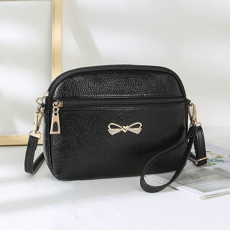 Pu Leer Vrouwen Schoudertassen Voor Vrouwen Herfst Vrouwen Crossbody Tas Mode Shell Tas Vrouwen Schoudertas Handtas: black