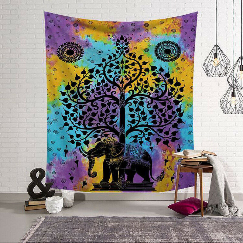 Tapisserie Indischen Mandala Wandbehang Zwilling Hippie Bettdecke Zigeuner Kunst Dekor Werfen Mandala aufbringen Decke Tapisserie Wohnkultur