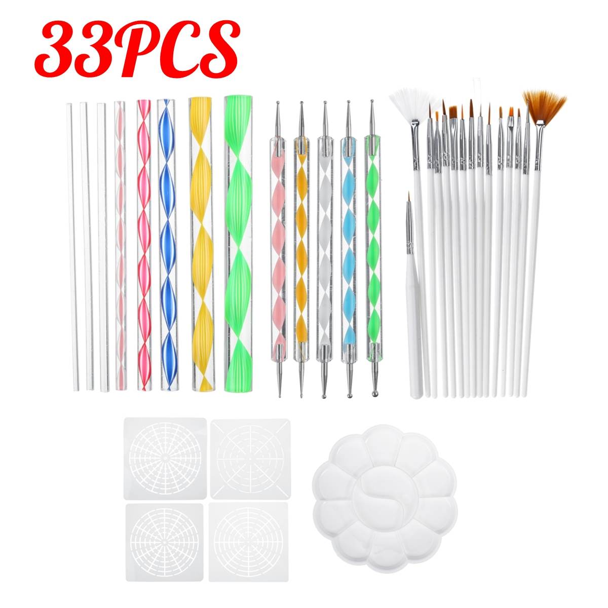 Juego de punteo de Mandala para pintura de rocas para mujer